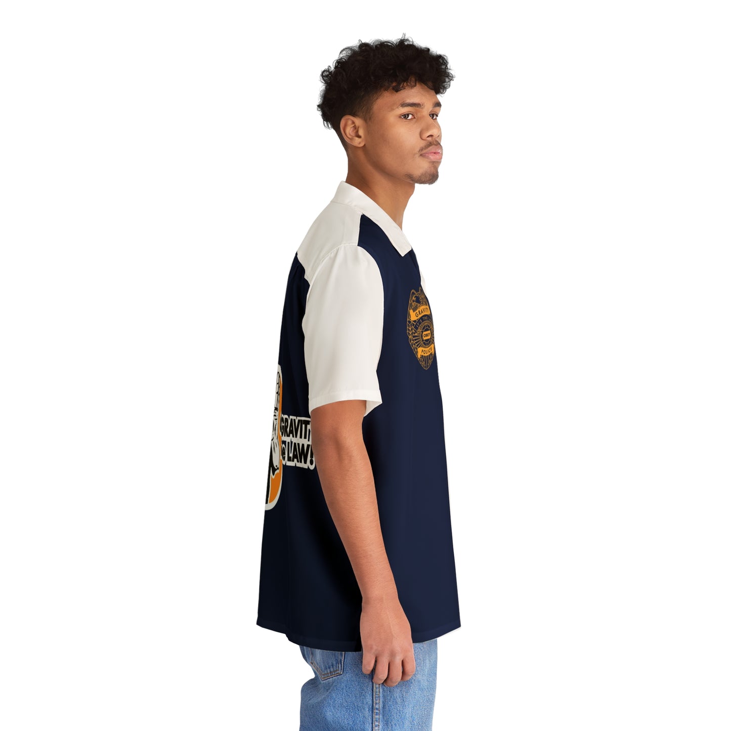 Obey the Law Men's Hawaiian Shirt (AOP)