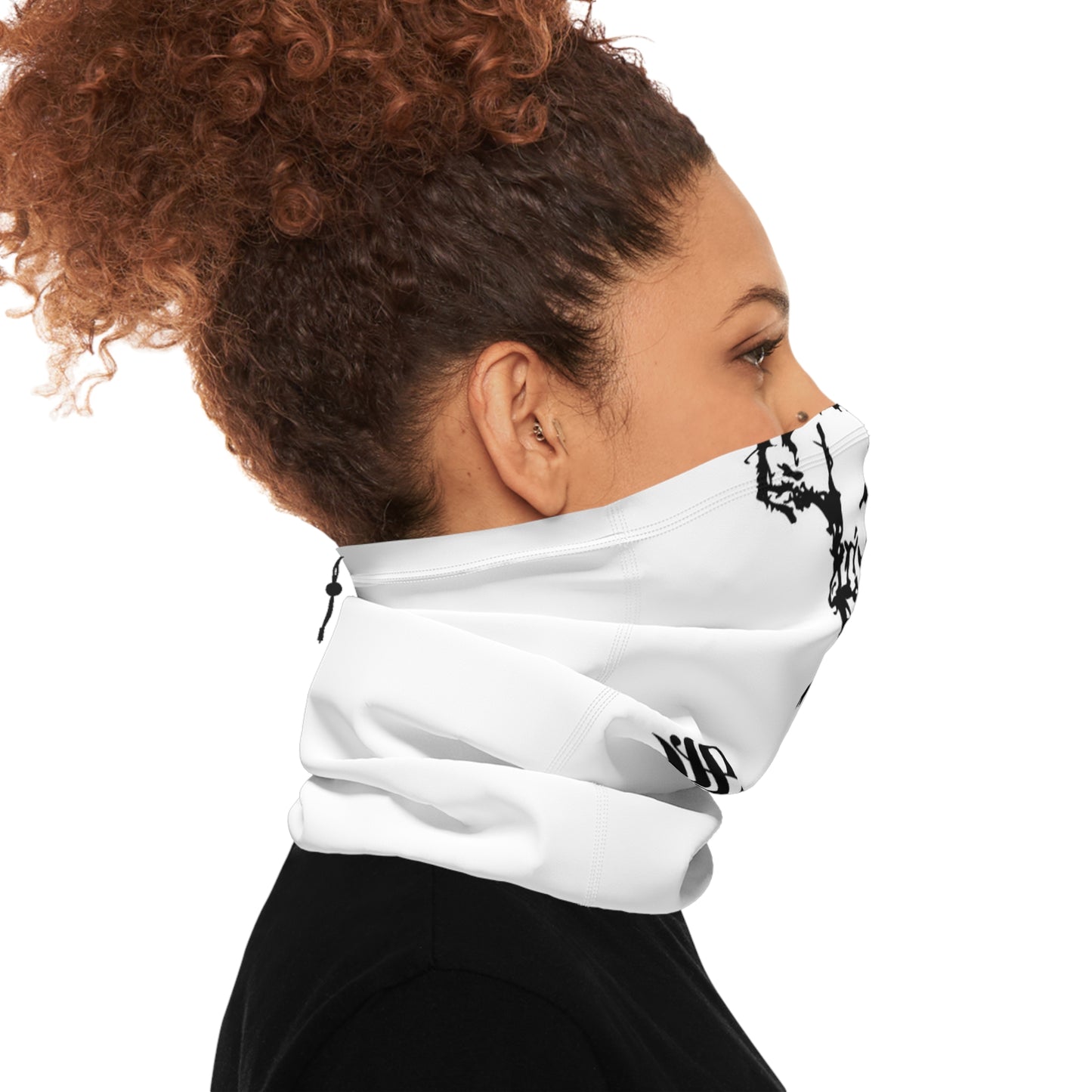 Skull Winter Neck Gaiter With Drawstring