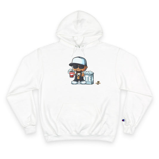 Champion Hoodie - Rapper Drinking Ice T Graphic Design