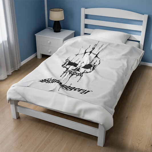 Skull Velveteen Plush Blanket