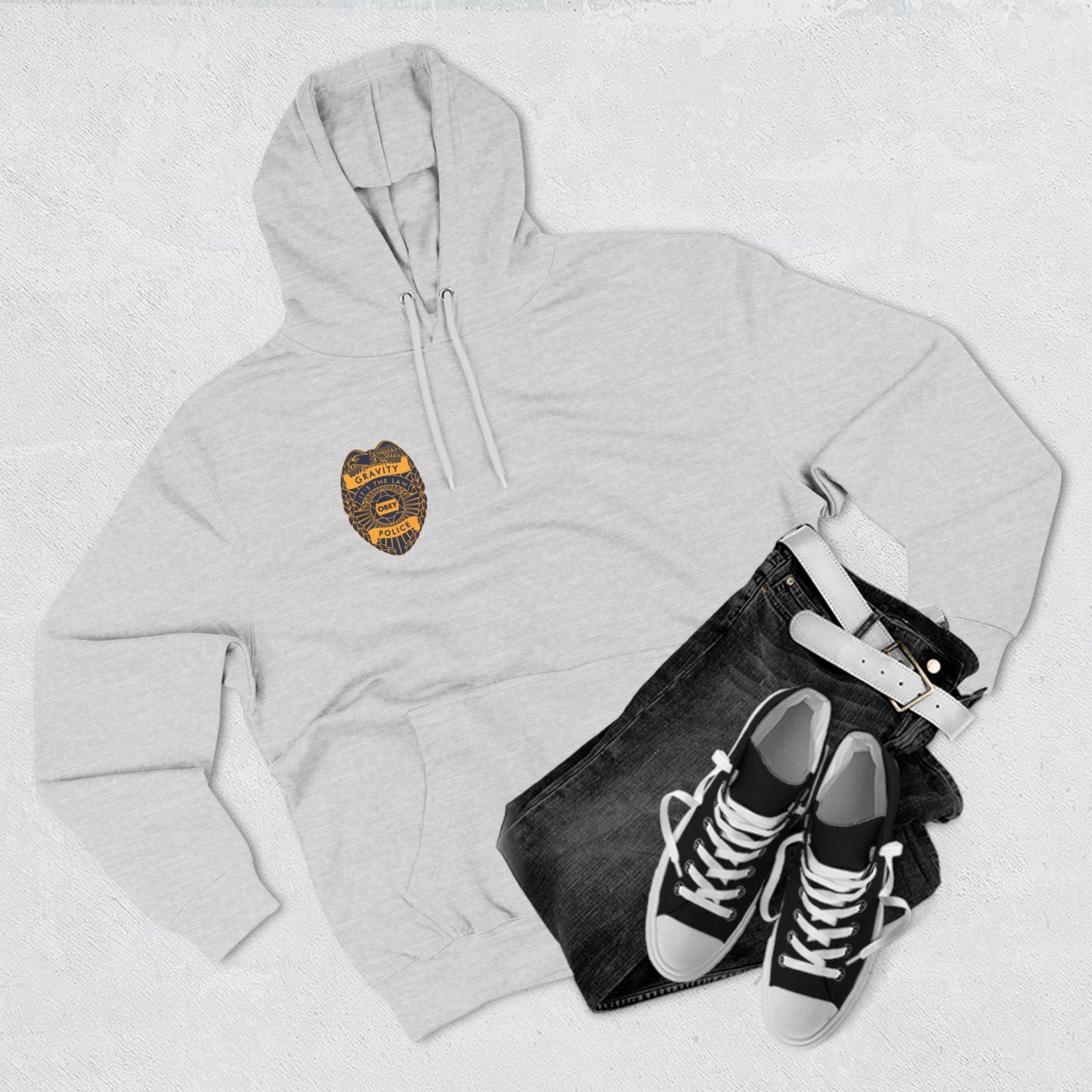 Fleece Hoodie - Gravity Police Design