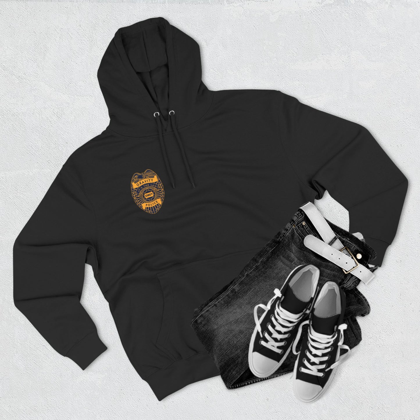 Fleece Hoodie - Gravity Police Design
