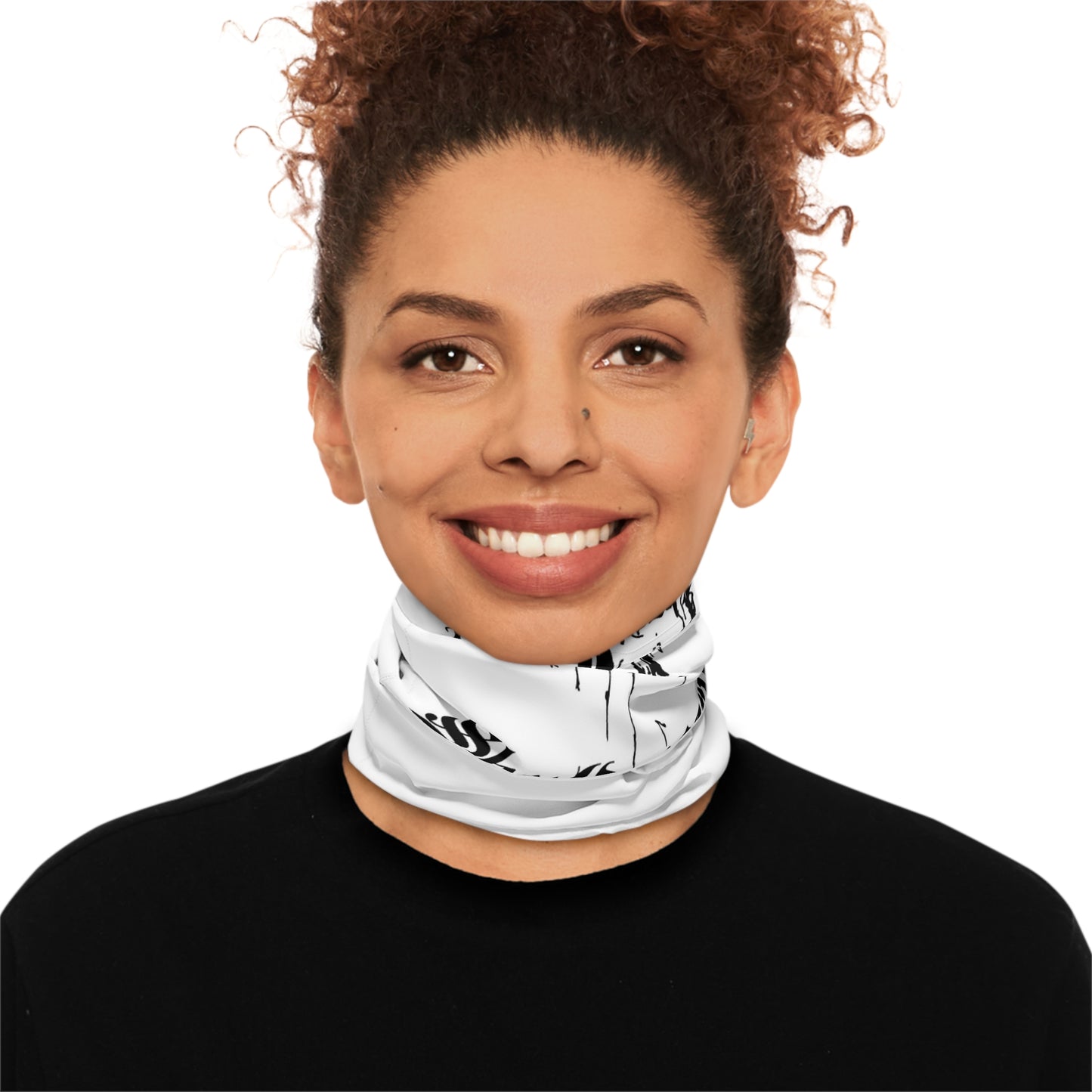 Skull Winter Neck Gaiter With Drawstring