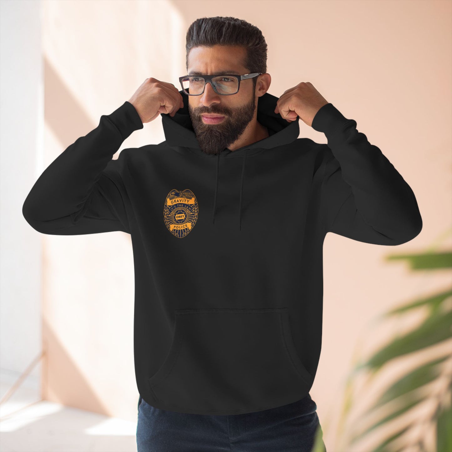 Fleece Hoodie - Gravity Police Design