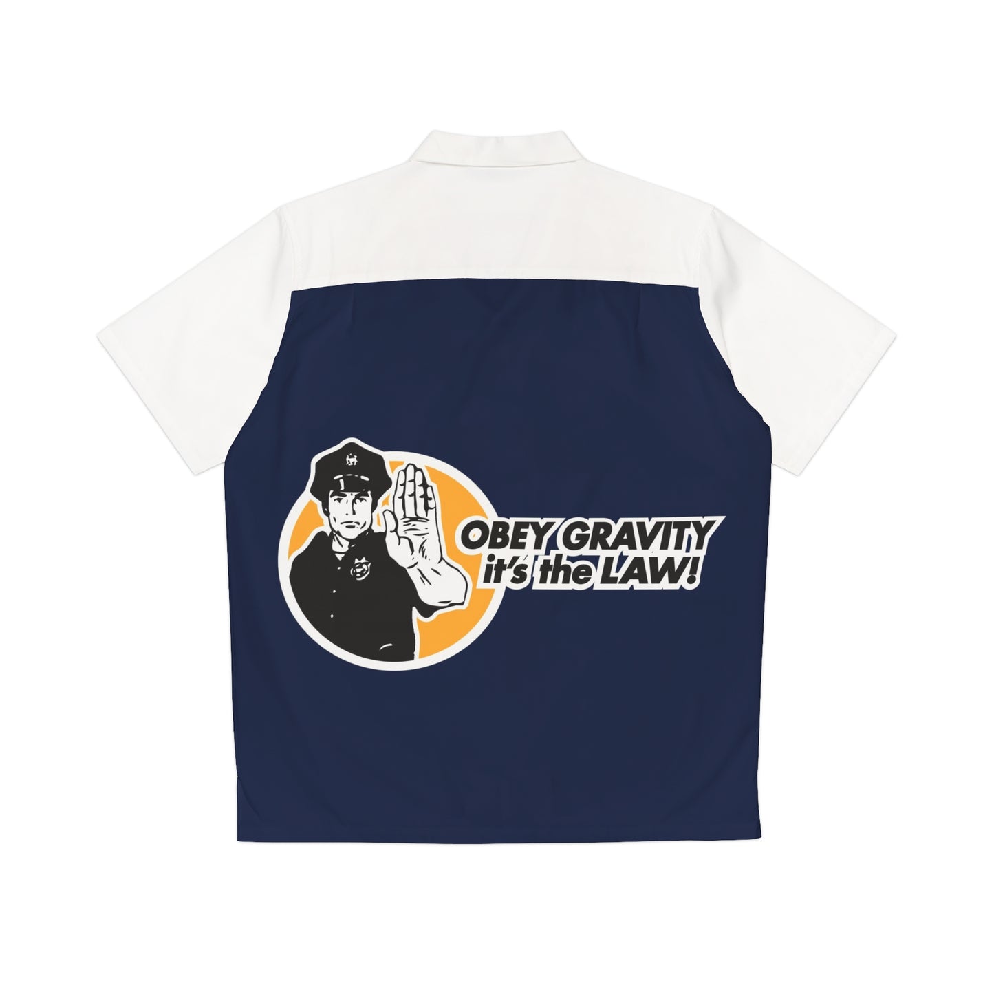 Obey the Law Men's Hawaiian Shirt (AOP)