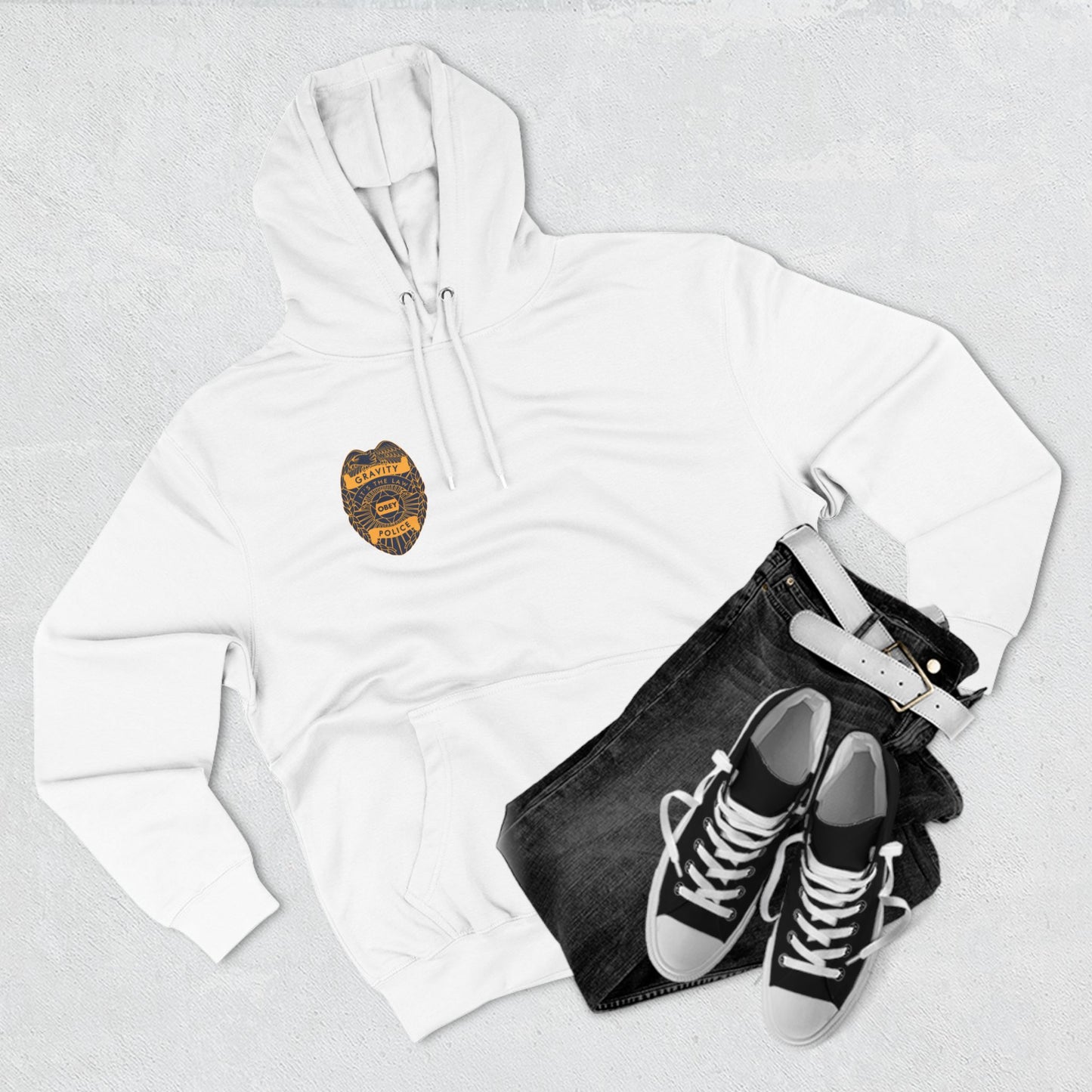 Fleece Hoodie - Gravity Police Design