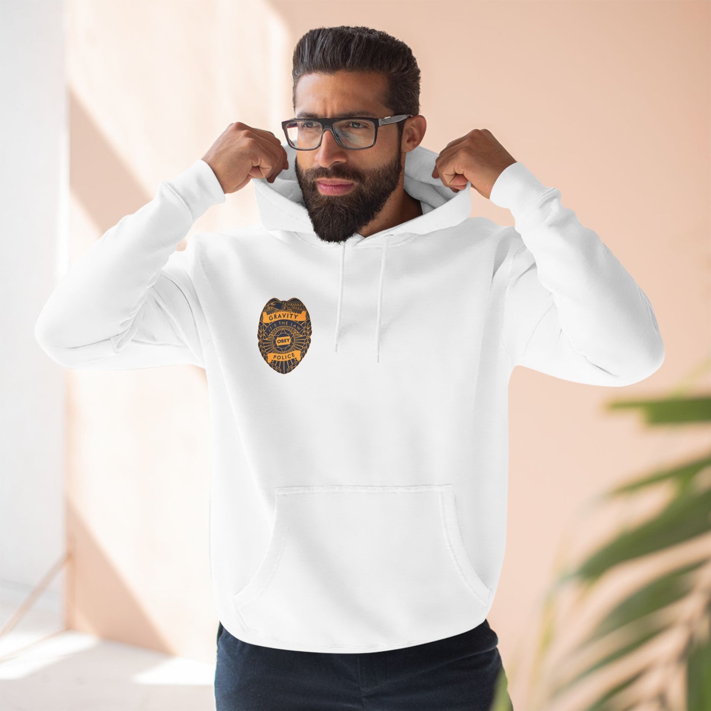 Fleece Hoodie - Gravity Police Design