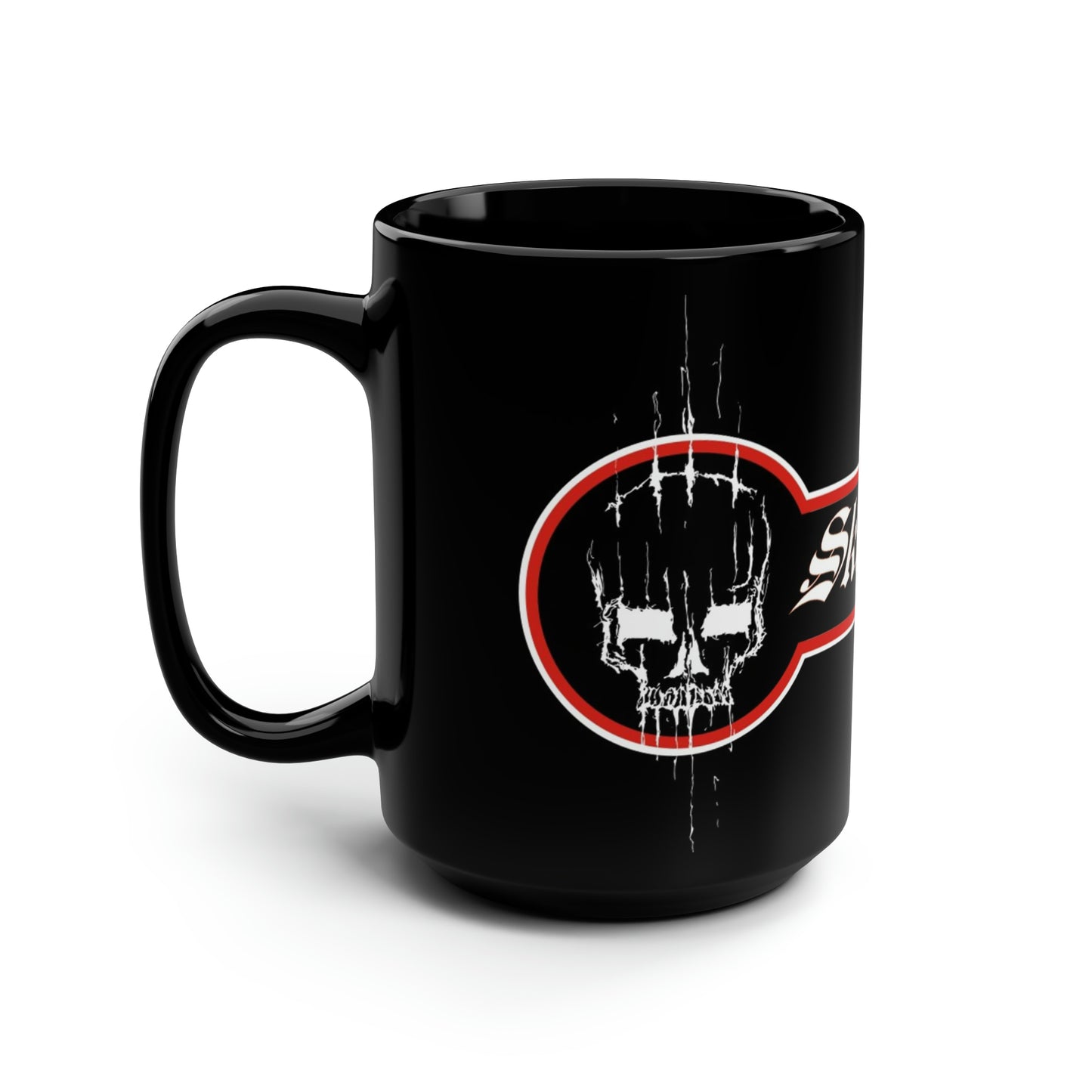 Skull Black Mug, 15oz