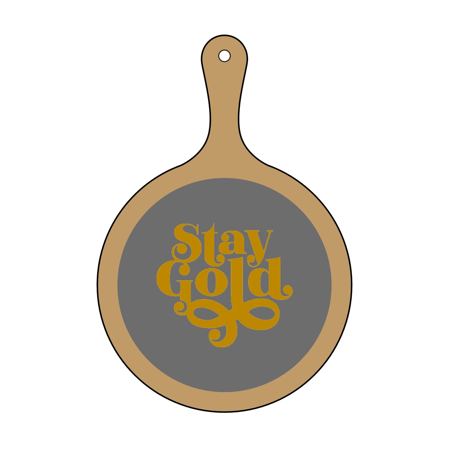 Charcuterie Board Engraved Stay Gold