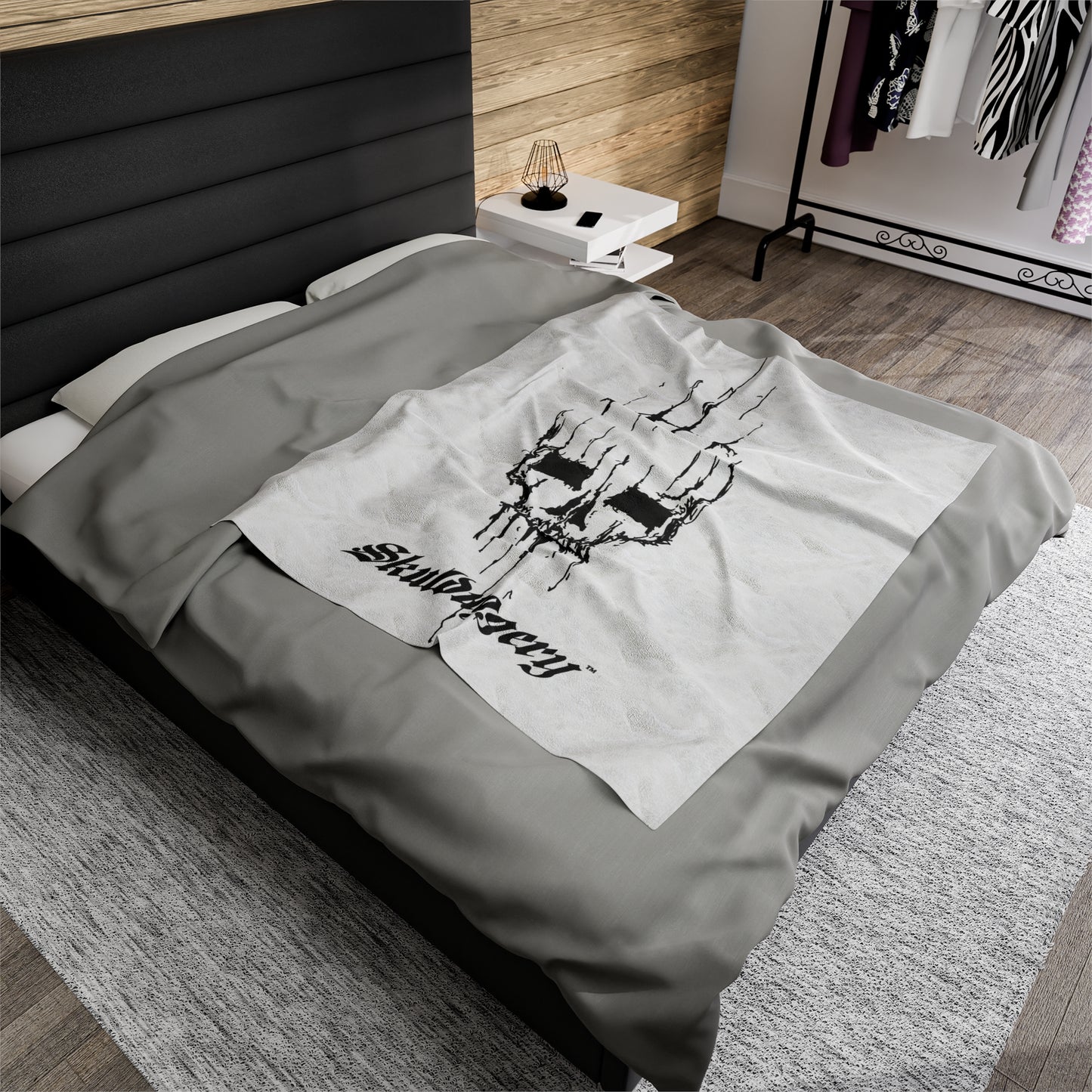 Skull Velveteen Plush Blanket